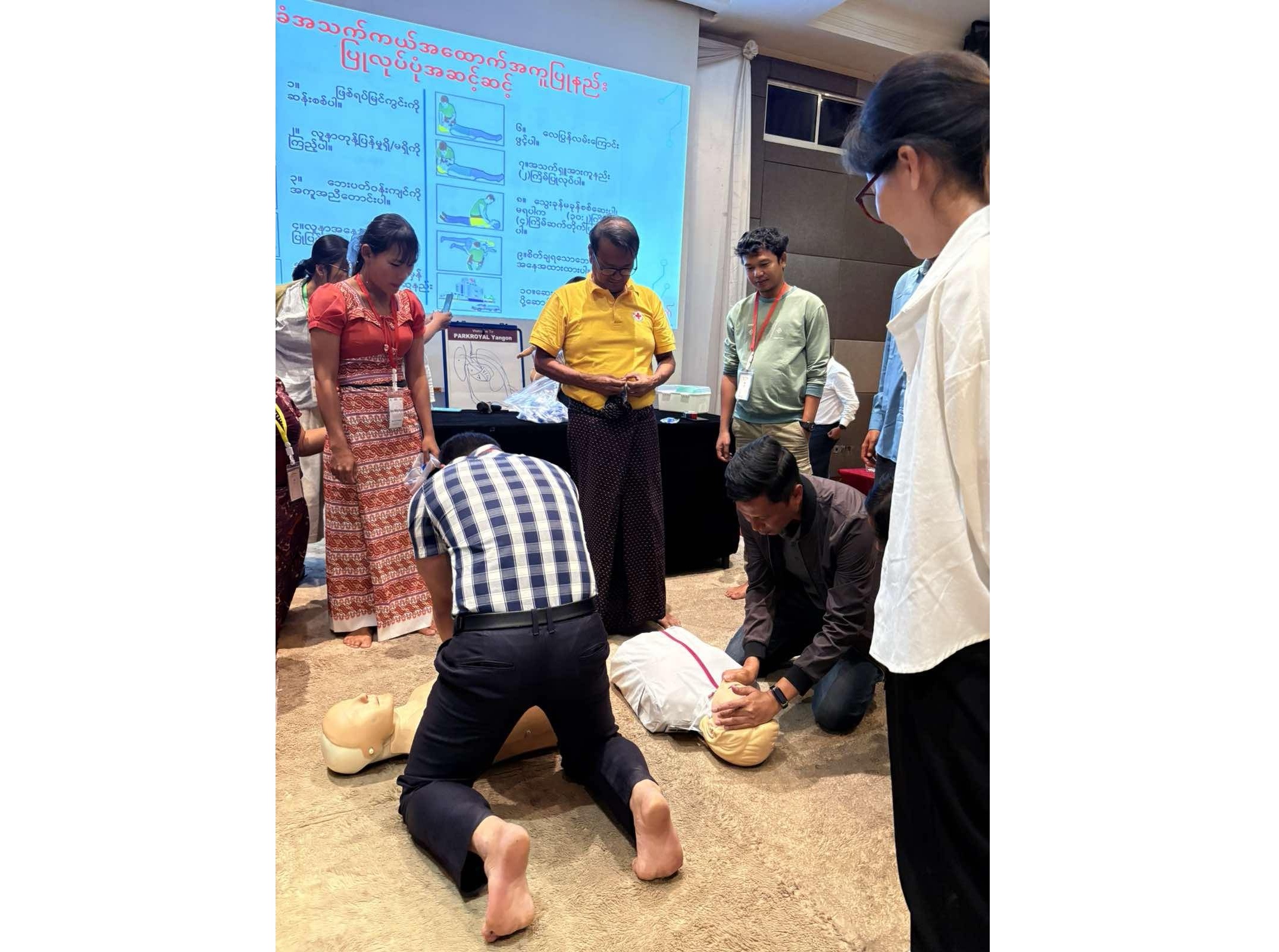 First Aid Training Successfully Conducted in Yangon